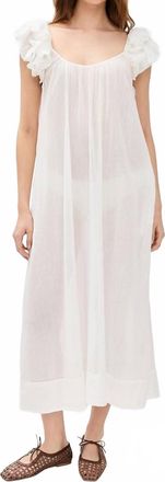 The Great. The Ruffle Coverup In White