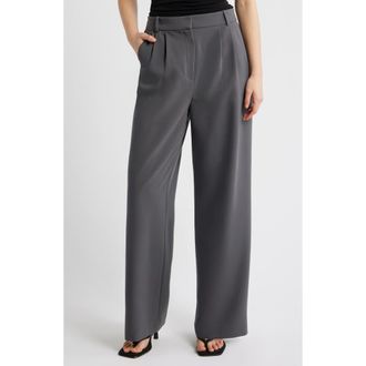 Open Edit The Icon Trousers in Grey Magnet at Nordstrom, Size 16