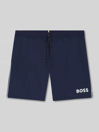 HUGO BOSS Badeshorts mit Kontrast-Logo Modell STARFISH in Marine, Gr&ouml;&szlig;e XXL