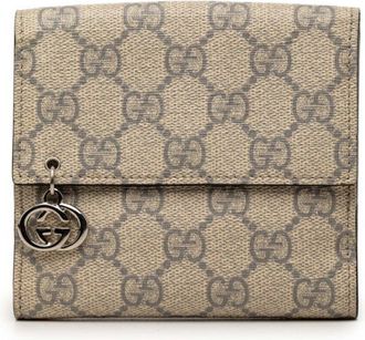 Gucci Beige Pvc Wallet (Bi-Fold) (Pre-Owned)