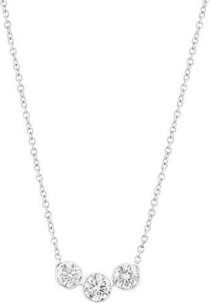 Effy 14K White Gold Lab Grown Diamond Necklace at Nordstrom Rack, Size 18
