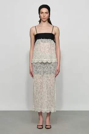 Et Ochs Willis Skirt in Ivory/black at Nordstrom, Size 10