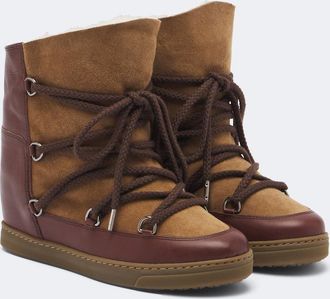 Isabel Marant Nowles shearling-lined leather snow boots