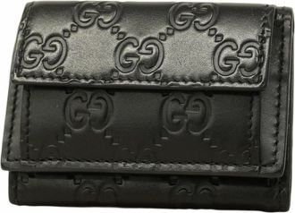 Gucci Black Leather Wallet (Tri-Fold) (Pre-Owned)