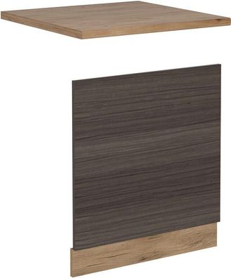 Vicco Panel frontal R-Line, Gris noble, 60 cm, et Roble