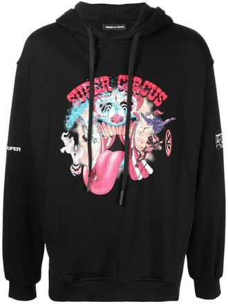 Vision Of Super Super Circus graphic-print hoodie - Black
