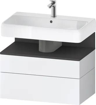 Duravit Qatego Meuble Sous-lavabo, 1 Tiroir Et 1 Tiroir, - Duravit