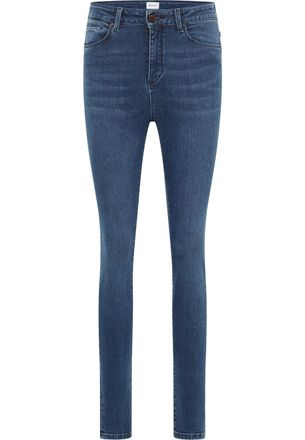 Mustang Skinny-fit-Jeans MUSTANG Damen Style Georgia Super Skinny, Damen, Gr. 26, L&auml;nge 32, 782 mittelblau, Denim/Jeans, 82% Baumwolle, 16% Polyester, 2% Elas