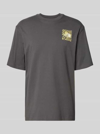 The North Face Oversized T-Shirt mit Logo-Print in Anthrazit, Gr&ouml;&szlig;e XXL