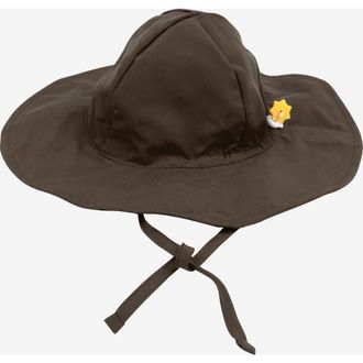 Leveret Baby Swim Hat with Wide Brim, UPF 50+ Sun Protection in Brown at Nordstrom, Size 9-12 M