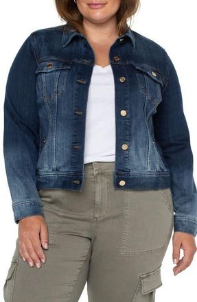 Liverpool Classic Denim Jacket in Glenrock at Nordstrom, Size 2X