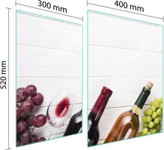 OEM Placa Protectora De Vidrio Para Estufa 70x52 Vino