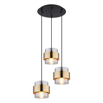 Globo Lighting L&aacute;mpara Colgante - Milley - Dorado - Vidrio - &Oslash; 45cm - - Globo