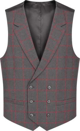 Luigi Bianchi Mantova Gilet - Heren - Gillet - Grijs - L - Kostuums
