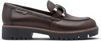 Tamaris Tamaris Bruine Leren Loafer Comfort Schoenen voor Dames - 24740-47
