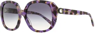 Coach Womens C-Hinge Butterfly Sunglasses HC8292 561236 Purple Tortoise 56mm