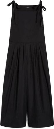 Max Mara Wkiagguati Jumpsuit - Dames - Jumpsuits - Zwart - S - Leer - Jumpsuits & Playsuits