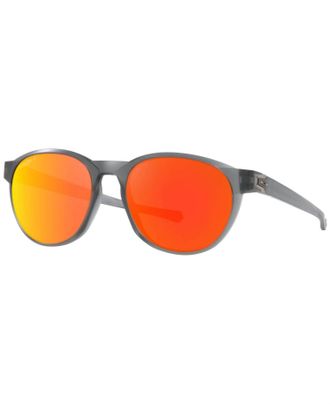 Oakley Unisex - Reedmace Sunglasses In Matte Grey Smoke Prizm Ruby Polarized
