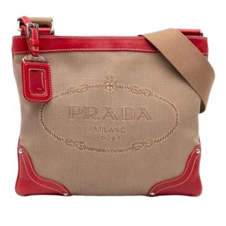 Prada Pre-owned Vintage Crossbody Bag - Dames - Pre-owned - Beige - Maat: ONE Size Leer