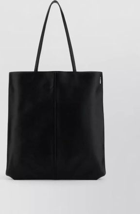 Jil Sander linea leather shopping tote bag