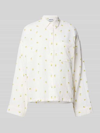 Jake*s Casual Pyjama-Oberteil mit Brusttasche in Weiss, Gr&ouml;&szlig;e 34