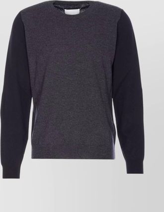 Maison Margiela crewneck sweater with long sleeves and elbow patches