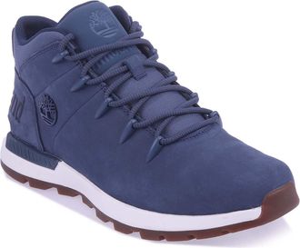 Timberland Mens Sprint Trekker Mid Boots in Blue Leather - Size UK 6.5