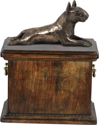 OEM Bull Terrier, Bull Terrier I - Urna Para Cenizas De Perro, Urna Con Estatuilla, Urna Elegante De Estilo Cl&aacute;sico De La Marca Art-dog
