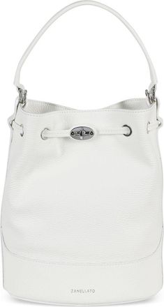 Zanellato Bucket-tas met draaislot - Wit