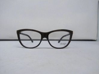 Skaga Womens Fanne Cat Eye Eyeglasses In Green Brown