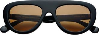 Freyrs Eyewear Jetsetter Aviator Sunglasses in Black at Nordstrom