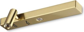 Ideal Lux Ideal Lux Bonne Nuit Left LED Reading Wall Light Brass 3000K