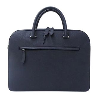 Burberry Pre-owned Handbags, male, Black, Size: ONE SIZE Pre-owned Leather handbags