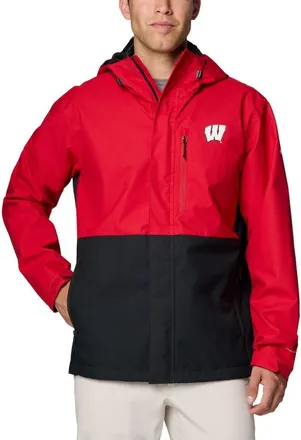 Columbia Mens Columbia Red Wisconsin Badgers Field Bound Omni-Tech Full-Zip Jacket at Nordstrom, Size Xx-Large
