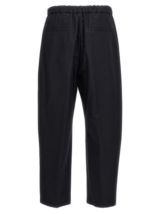 Jil Sander Cotton Trousers - Black