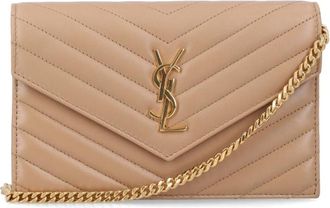 Saint Laurent Cassandre Lambskin Chain Wallet