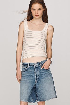 A Gold E Indra Denim Bermuda Shorts