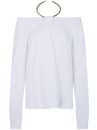 Darkpark Erin Necklace Off Shoulder Top