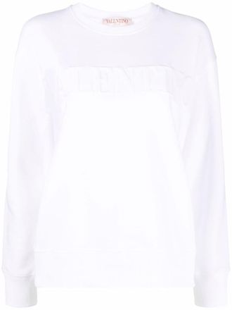 Valentino Garavani Sweater met geborduurd logo - Wit