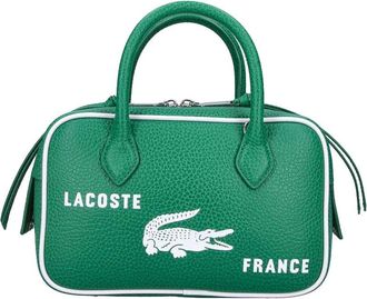 Lacoste Small printed leather bag