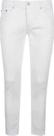 Dondup Slim Fit Jeans - Heren - Slim Fit Jeans - Wit - W38 - Katoen - Jeans