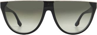 Victoria Beckham Green Browline Ladies Sunglasses VB682S 305 61