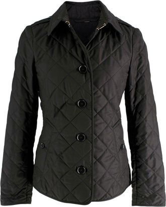 Burberry Black Quilted Jacket Size XS