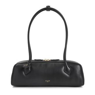 Alaia Shoulder Bags, female, Black, Size: ONE SIZE Le Teckel Medium Padded Shoulder Bag