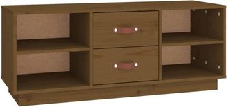 vidaXL Vidaxl - tv Cabinet Honey Brown 100x34x40 cm Solid Wood Pine