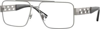Versace Optical Frame - Heren - Brillen - Grijs - 56 MM - Accessoires
