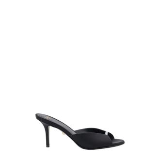 Alev&igrave; Schoenen, Dames, Zwart, 38 1/2 EU, Leer, Sole Sandal