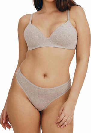 Organic Basics Core Wireless Bra In Grey