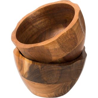 Mela Artisans Gravon Acacia Nut Bowls in Brown at Nordstrom