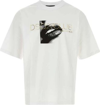 Dsquared2 Uomo, Top, Bianco, M, new